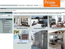 Tablet Screenshot of prielebathroomvanities.com